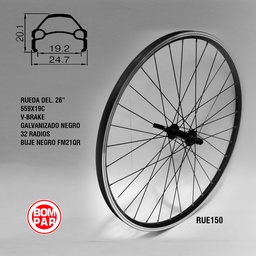 [RUE150] RUEDA DEL. V-BRAKE 26" 559X19C